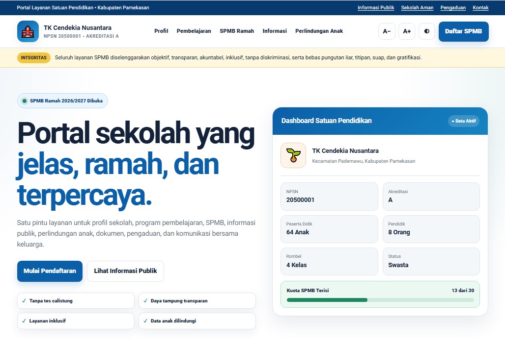 Preview template Harapan Bangsa